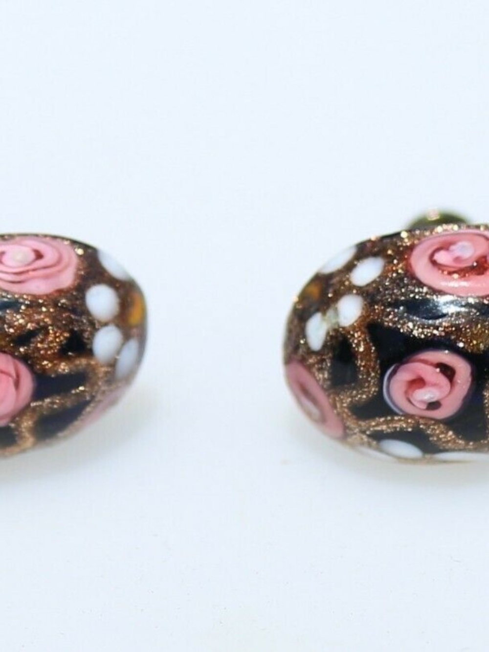 SCREW BACK EARRINGS BEAUTIFUL Venetian glass patterns